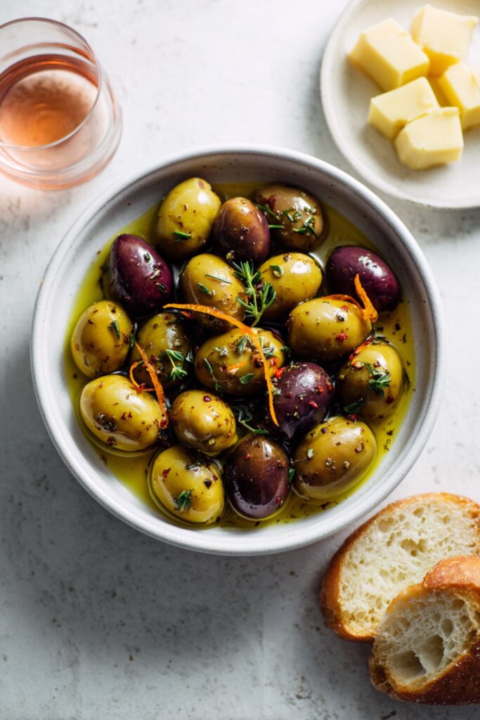 Warm Marinated Olives Recipe