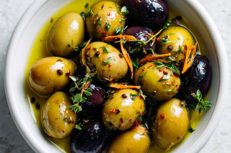 Warm Marinated Olives Recipe
