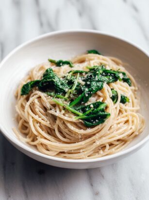 Whole-Wheat Spaghetti with Swiss Chard and Pecorino Cheese Recipe
