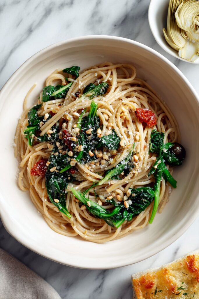 Whole-Wheat Spaghetti with Swiss Chard and Pecorino Cheese Recipe