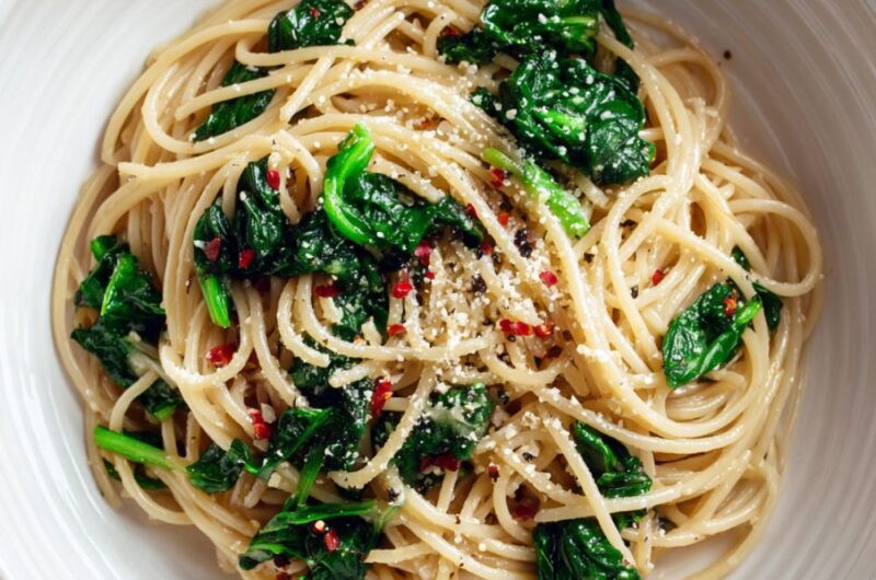 Whole-Wheat Spaghetti with Swiss Chard and Pecorino Cheese Recipe