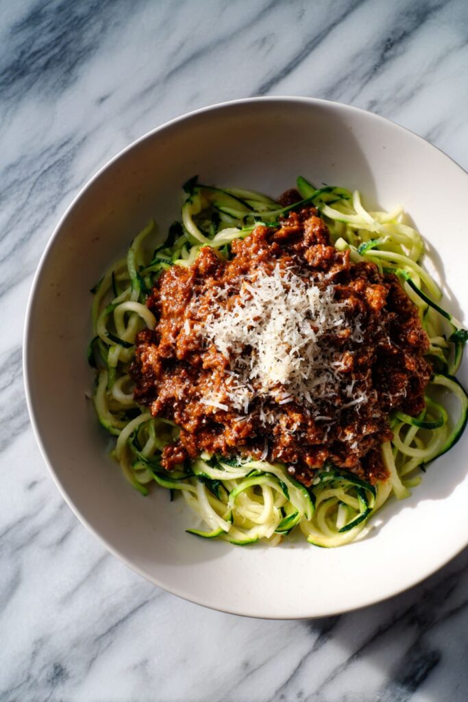 Zucchini Noodles with Turkey Bolognese