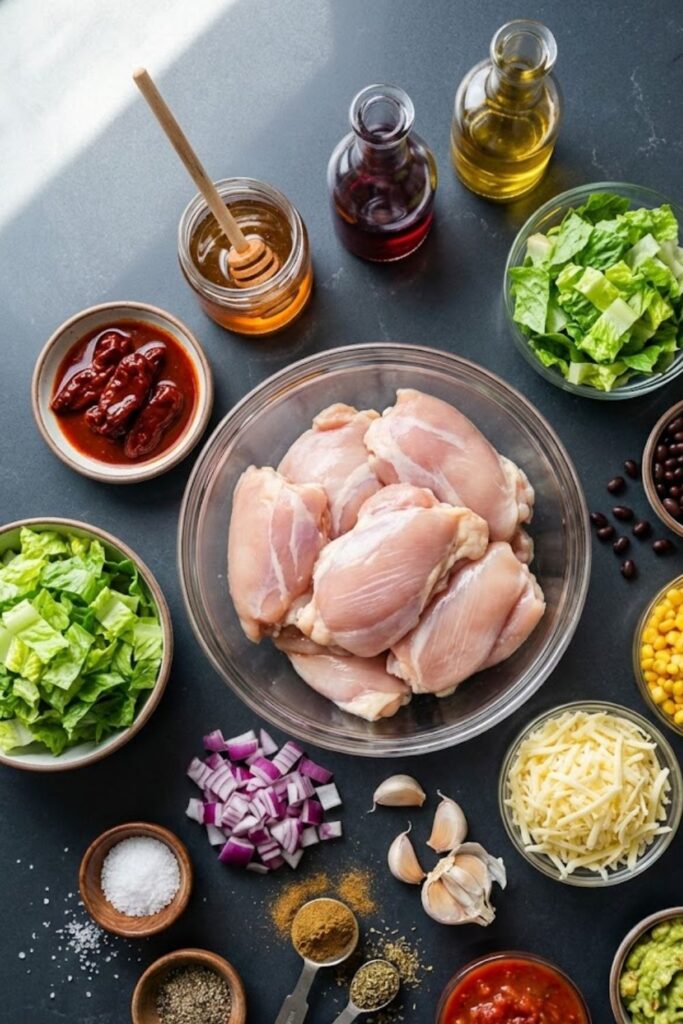 Chipotle Chicken Salad Recipe with Honey Vinaigrette