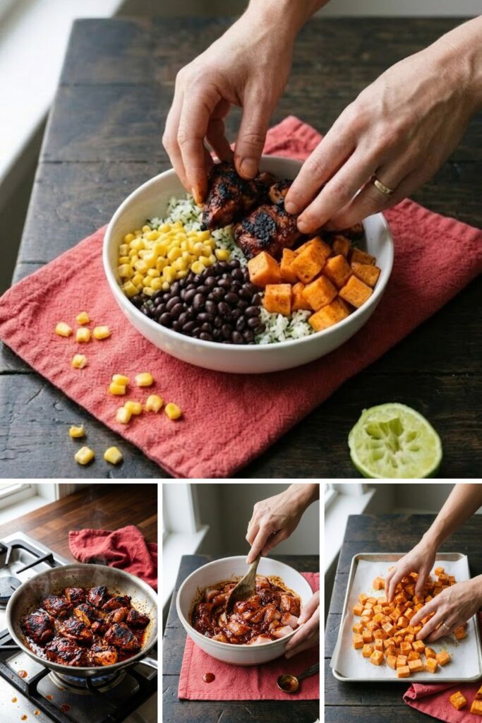 Chipotle Chicken Sweet Potato Bowl Recipe