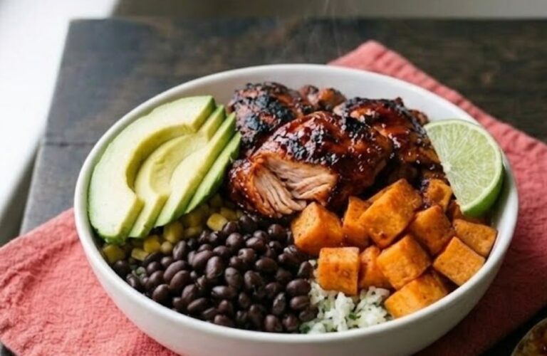 Chipotle Chicken Sweet Potato Bowl Recipe