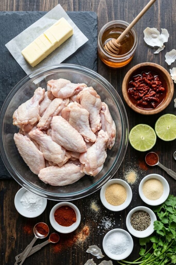 Chipotle Chicken Wings with Honey Glaze Recipe