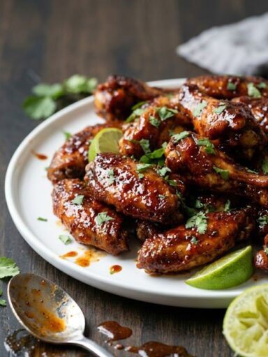 Chipotle Chicken Wings with Honey Glaze Recipe