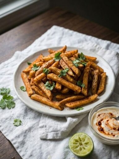 Chipotle Fries with Spicy Lime Aioli Recipe