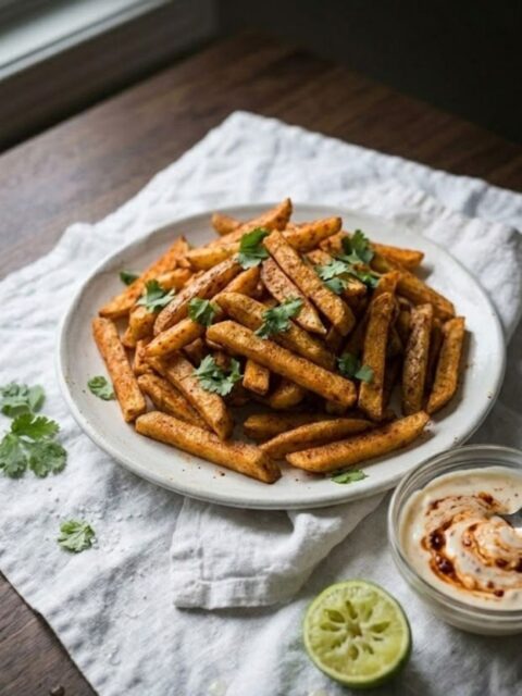 Chipotle Fries with Spicy Lime Aioli Recipe