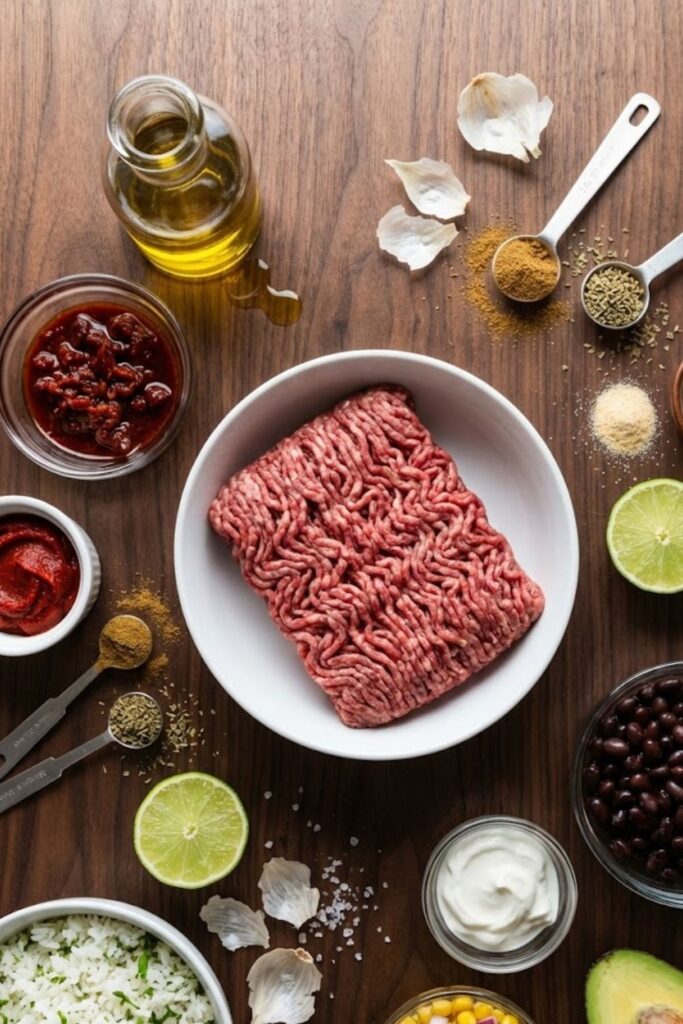 Chipotle Ground Beef Bowl Recipe