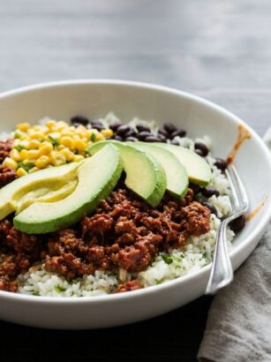 Chipotle Ground Beef Bowl Recipe
