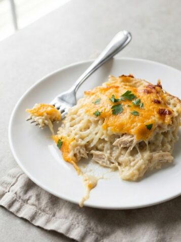 Cracker Barrel Hashbrown Casserole with Chicken Recipe