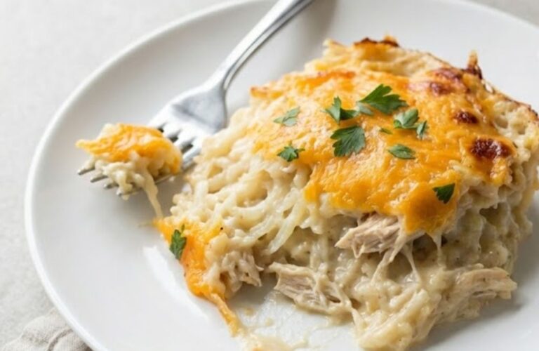 Cracker Barrel Hashbrown Casserole with Chicken Recipe