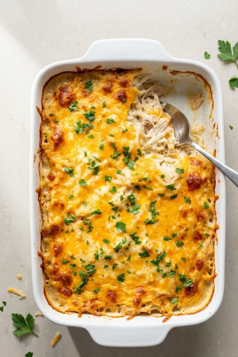Cracker Barrel Hashbrown Casserole with Chicken Recipe