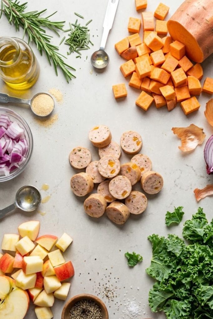 Trader Joe's Chicken Apple Sausage Skillet