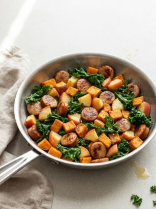 Trader Joe's Chicken Apple Sausage Skillet