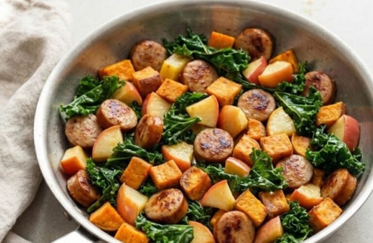 Trader Joe's Chicken Apple Sausage Skillet