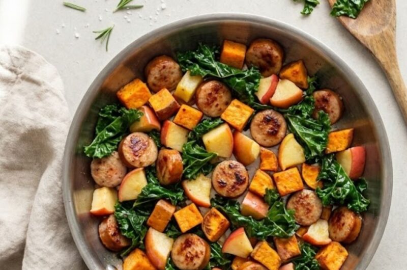 Trader Joe's Chicken Apple Sausage Skillet