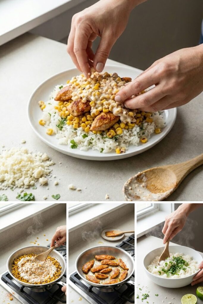 Trader Joes Chicken Elote Bowl Recipe