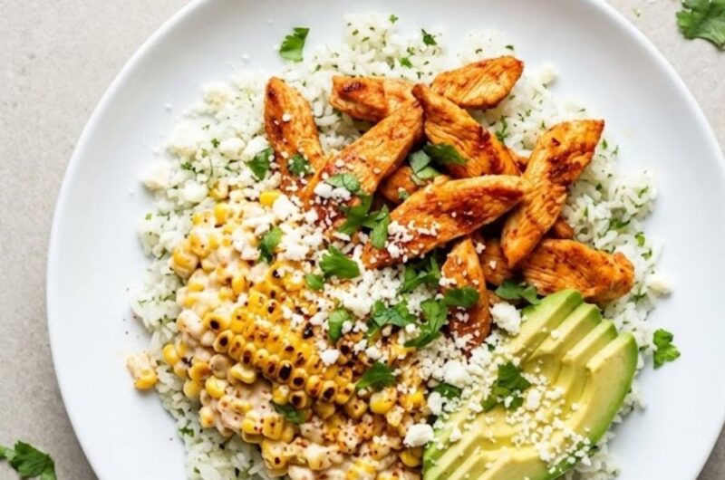 Trader Joes Chicken Elote Bowl