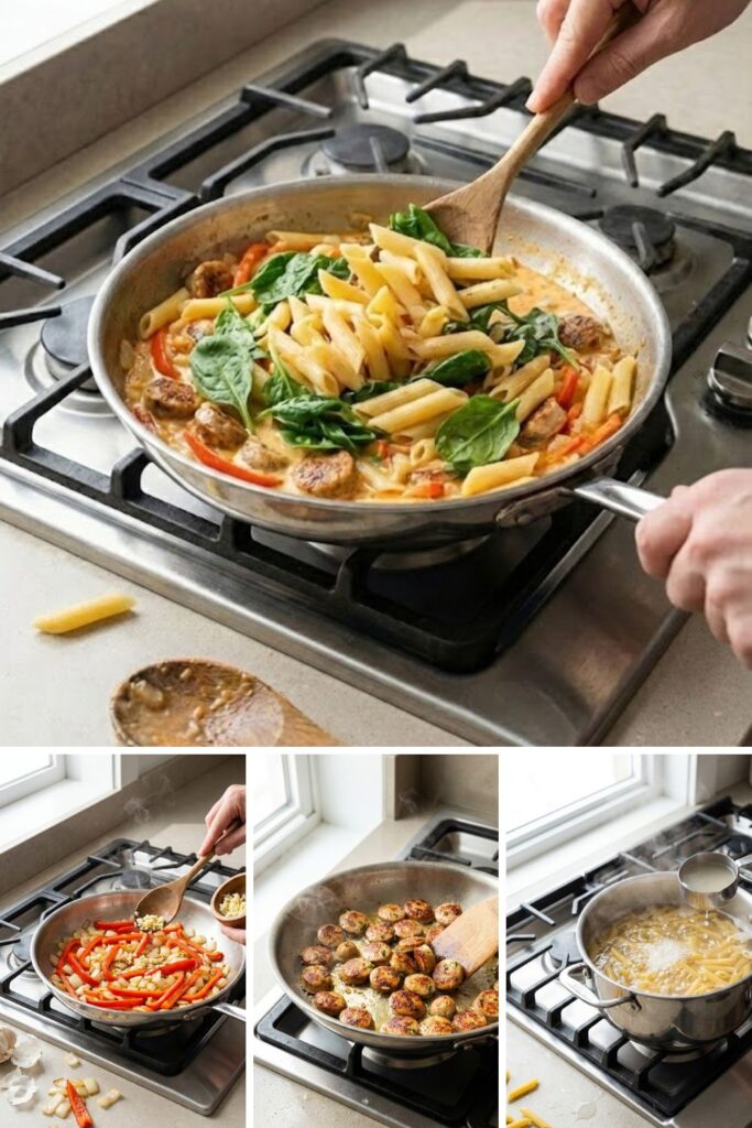 Trader Joe's Chicken Jalapeño Sausage Pasta