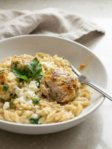 Trader Joes Chicken Meatballs and Orzo Recipe