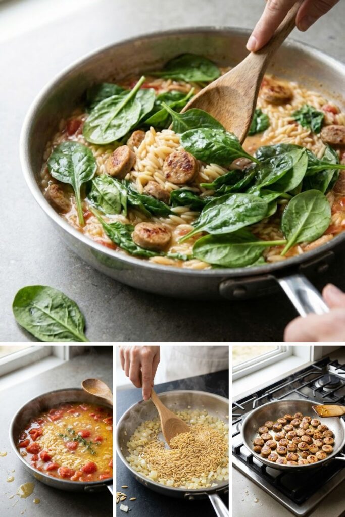 Trader Joe's Chicken Sausage Orzo Recipe