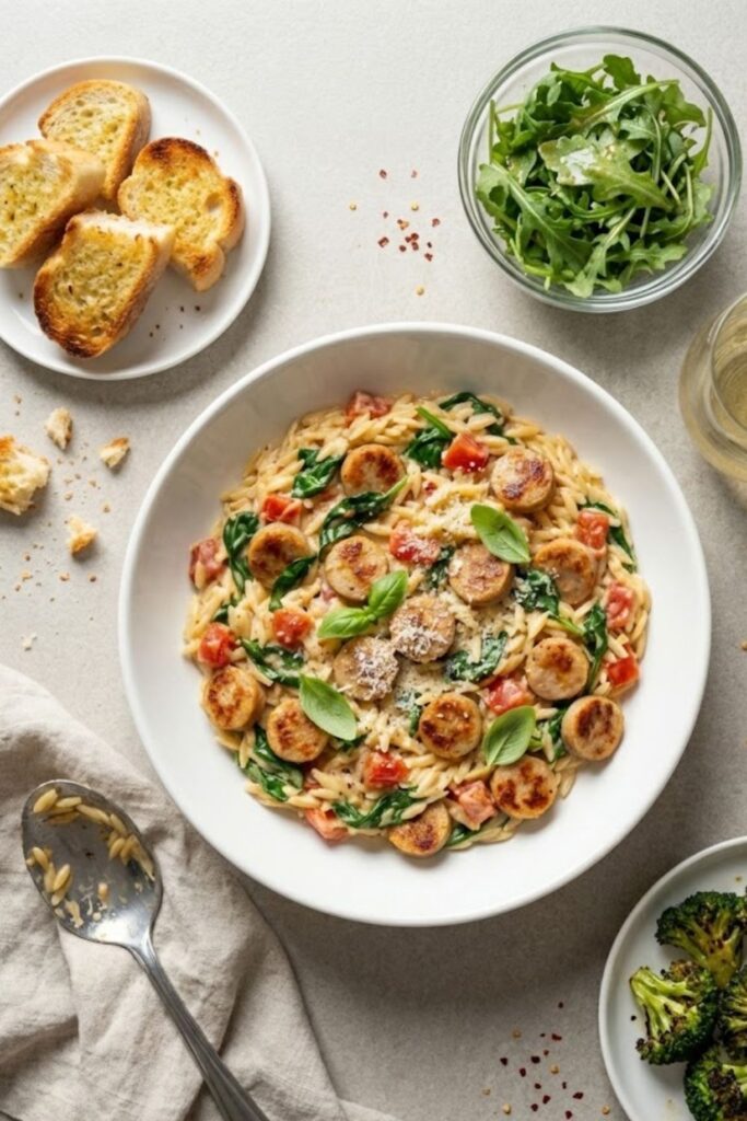 Trader Joe's Chicken Sausage Orzo Recipe