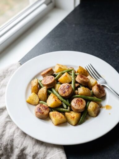 Trader Joe's Garlic Herb Chicken Sausage Skillet