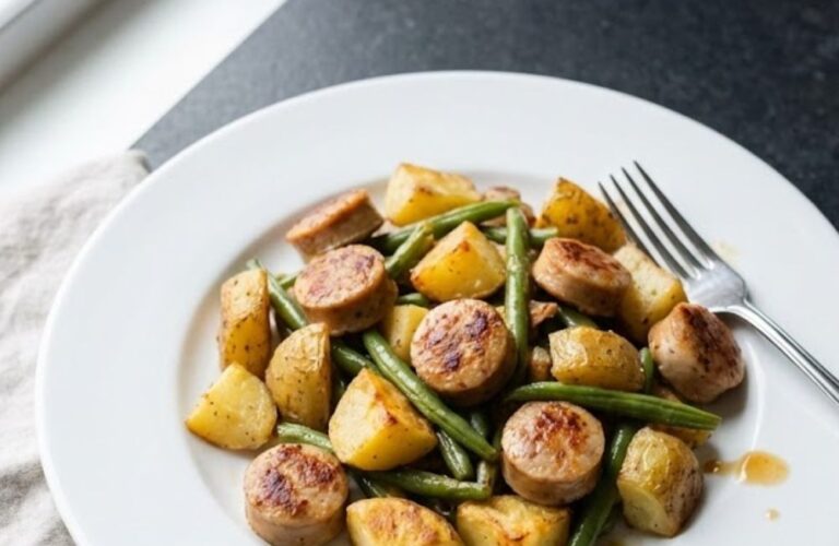 Trader Joe's Garlic Herb Chicken Sausage Skillet