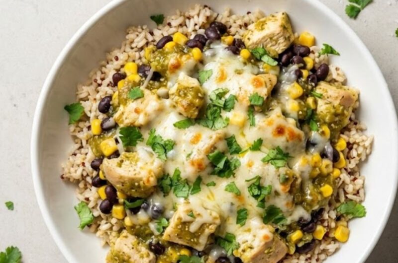 Trader Joes Green Chili Chicken Bowl