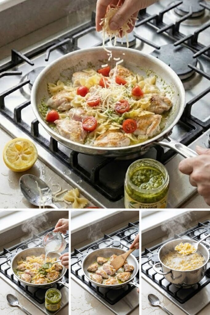 Trader Joes Lemon Pesto Chicken Pasta Recipe