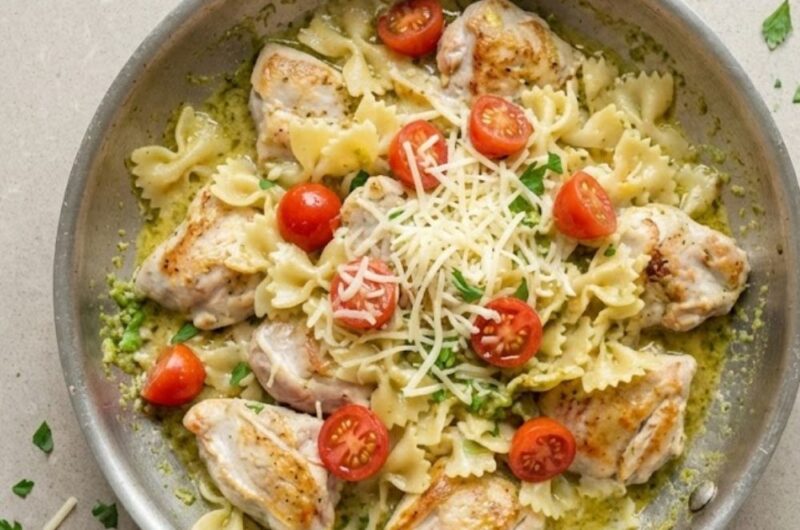 Trader Joes Lemon Pesto Chicken Pasta