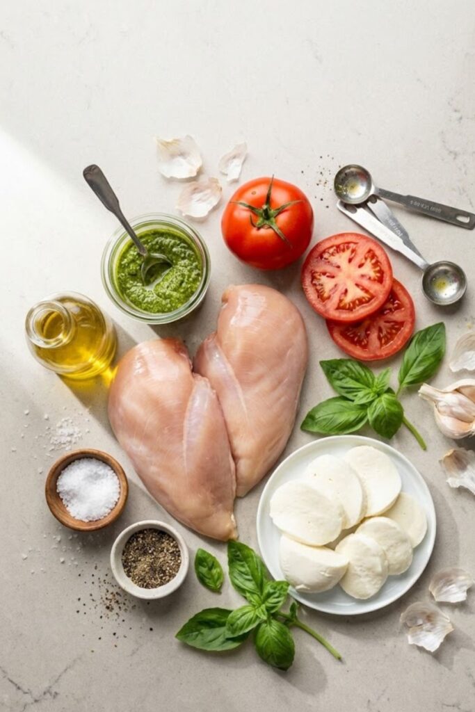 Trader Joe's Pesto Chicken Breast with Tomato and Cheese Recipe