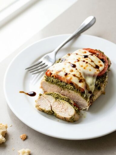 Trader Joe's Pesto Chicken Breast with Tomato and Cheese Recipe