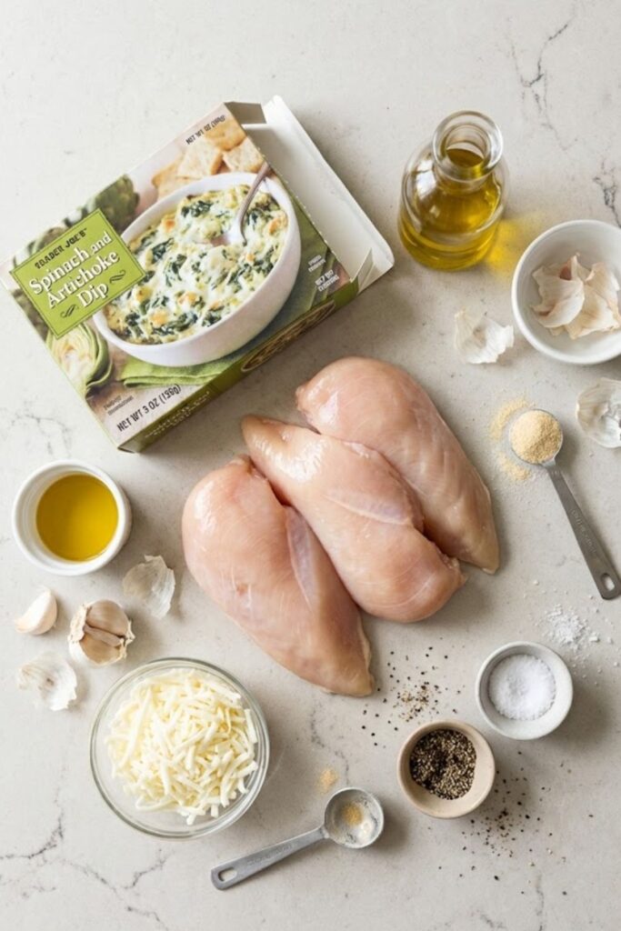 Trader Joes Spinach Artichoke Dip Chicken Bake Recipe