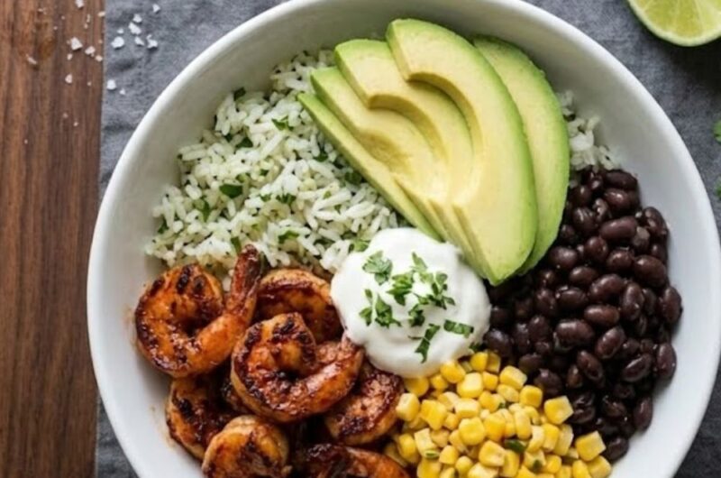 Chipotle Lime Shrimp Bowls Recipe