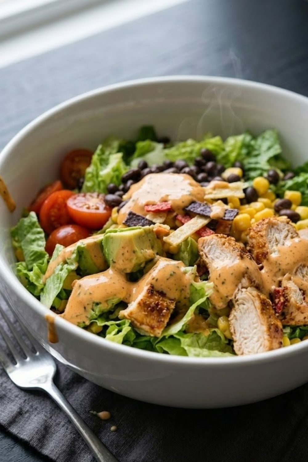 Creamy Chipotle Ranch Salad Recipe (Better Than The Kit)