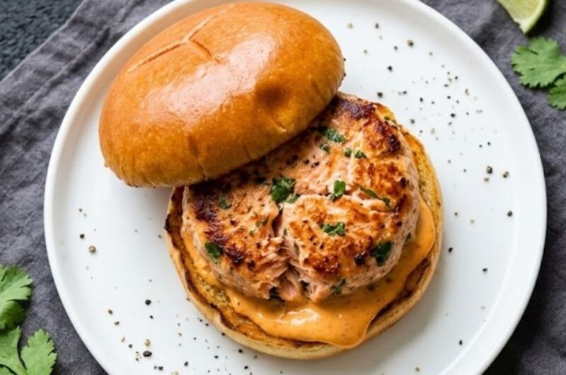 Chipotle Salmon Burgers Recipe