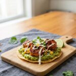 Chipotle Shrimp Tacos with Avocado Crema Recipe