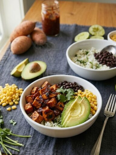 Chipotle Sweet Potato Burrito Bowl Recipe
