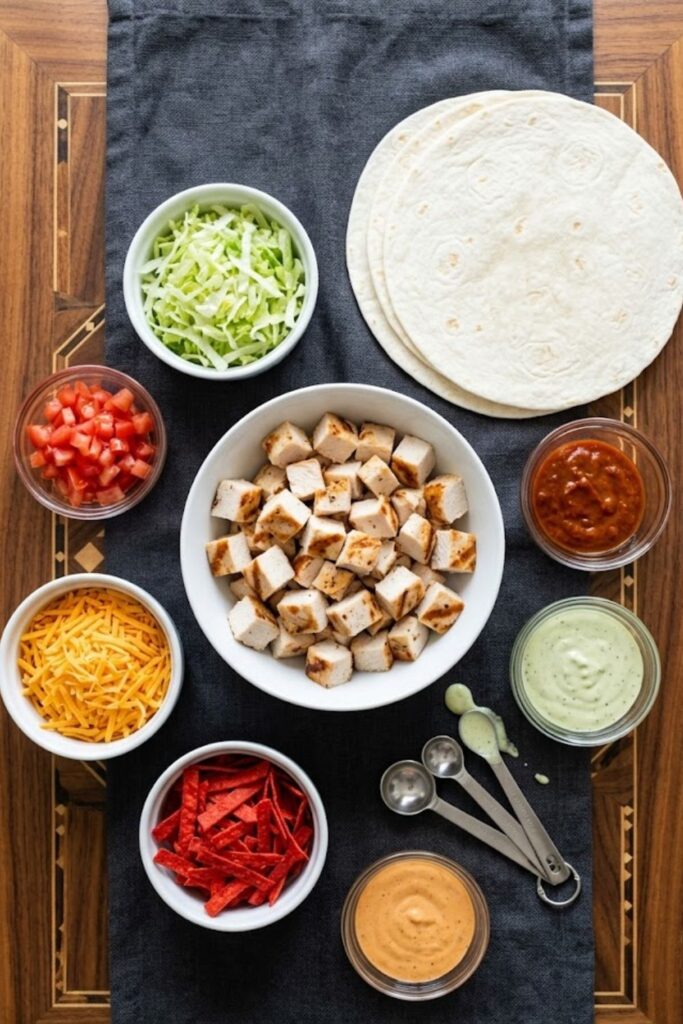 Copycat Taco Bell Chipotle Ranch Chicken Burrito Recipe