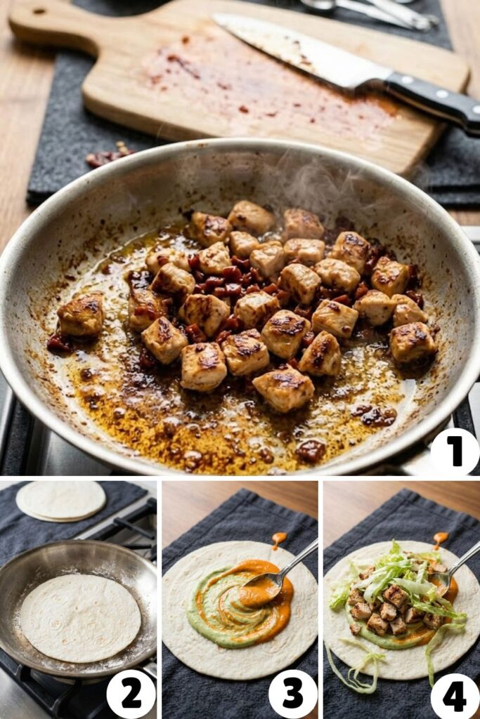 Copycat Taco Bell Chipotle Ranch Chicken Burrito Recipe