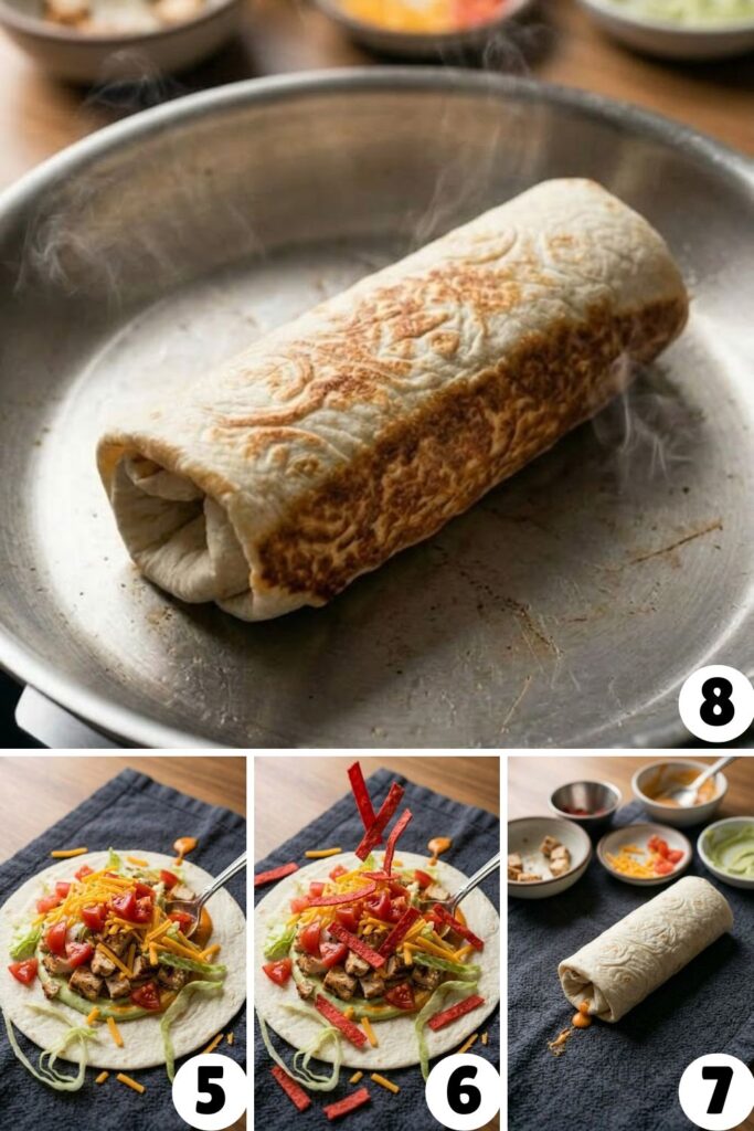 Copycat Taco Bell Chipotle Ranch Chicken Burrito Recipe
