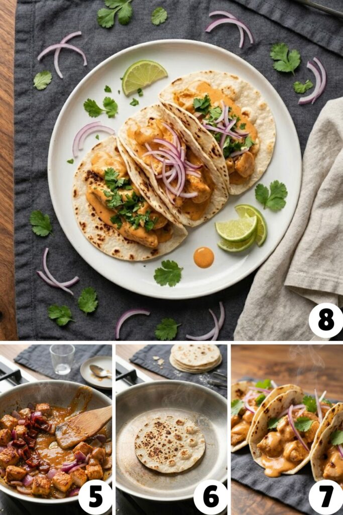 Creamy Chipotle Chicken Tacos Recipe