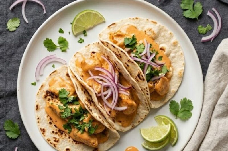 Creamy Chipotle Chicken Tacos Recipe