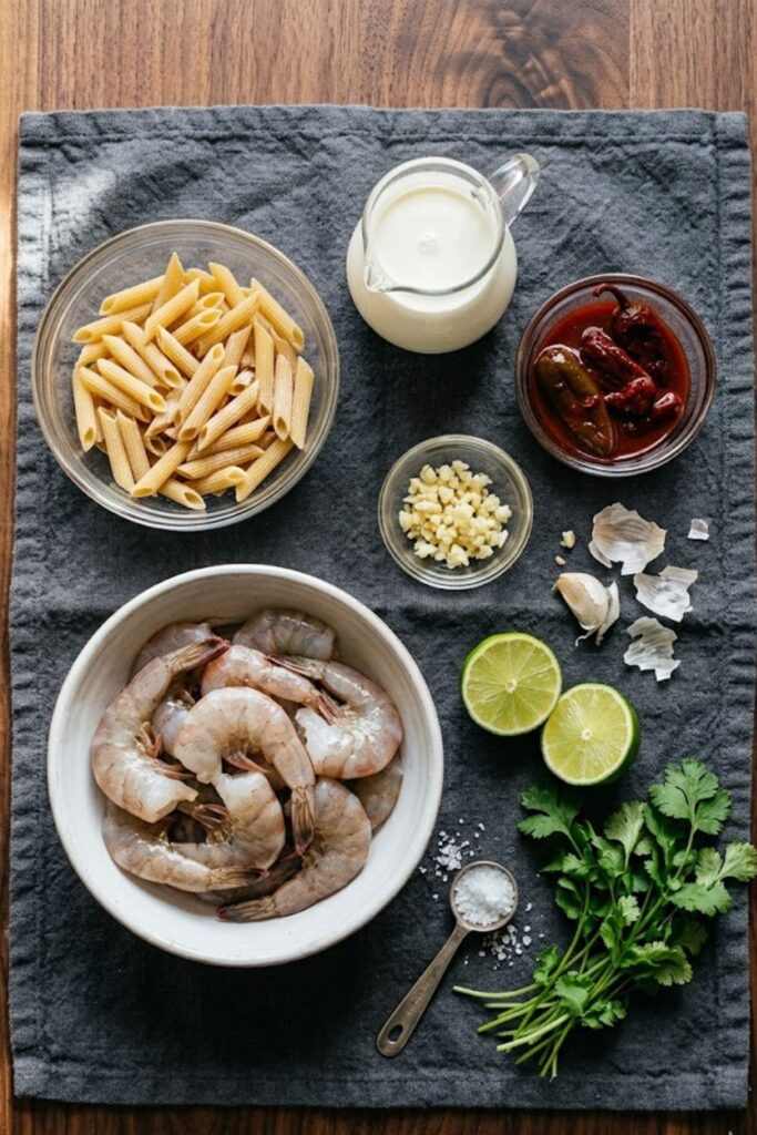 Creamy Chipotle Shrimp Pasta