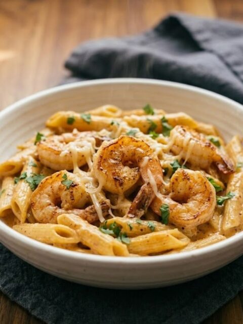 Creamy Chipotle Shrimp Pasta