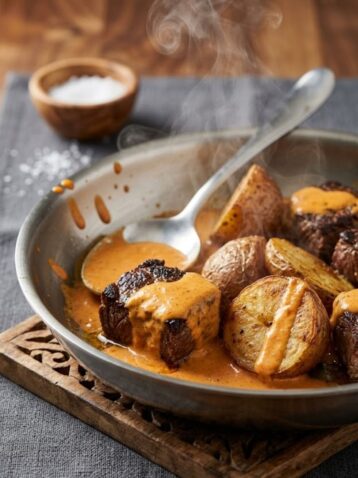 Creamy Chipotle Steak and Potatoes Recipe