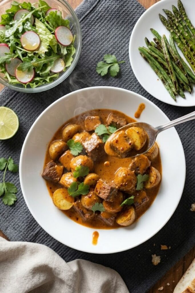 Creamy Chipotle Steak and Potatoes Recipe